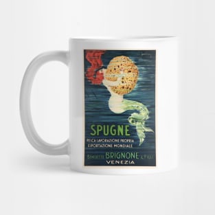 SPUGNE MERMAID With Sponge 1920s Vintage Italian Advertisement Mug